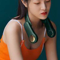 【CW】Wearable Fan Leafless Reable Headphone Design USB Powered Neck Silent Fan 350 ° หมุนได้สำหรับกลางแจ้งในร่ม