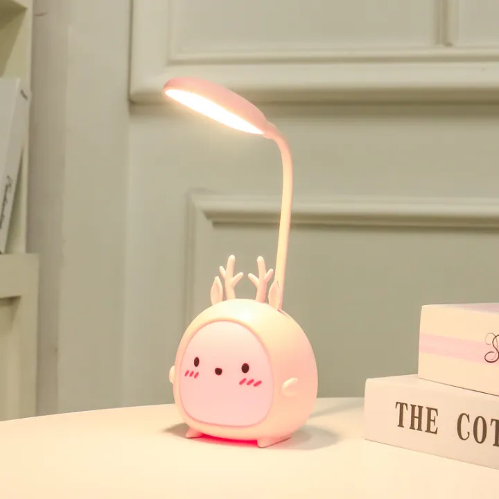 led-desk-lamp-kawai-3-gears-study-dormitory-lights-bunny-pink-bear-night-light-eye-protected-reading-decor-student-bedroom-fawn