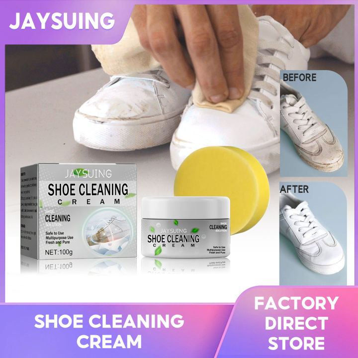 Jaysuing Shoe Cleaning Cream Multi-functional Cleaning Brightening ...