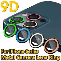 Luminous Lens Protector Glass Metal Ring for iPhone 13 14 Pro Max 14Plus Glowing Camera Glass Film for IPhone 11 12 13 PRO MAX  Screen Protectors