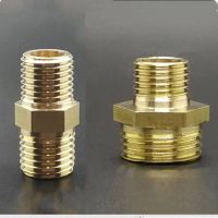 M14x1.5 Metric Male Thread x 1/4 1/2 BSP Male Thread Brass Hex Pipe Fitting Reducer Connector Coupler Adapter