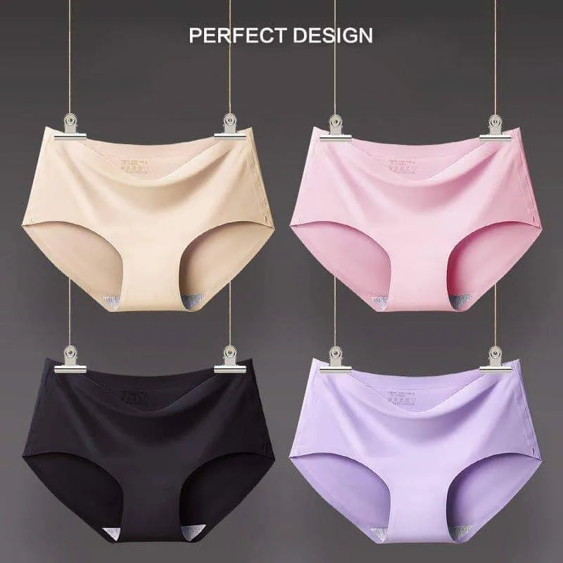 Ice Silk Sculpting Panty - seamless women underwear panties mid