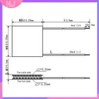 【HJ】 TEC1-12705 thermoelectric Cooler Peltier 40*40mm 12V Peltier elemente MODULE