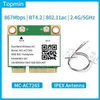 1200Mbps MC-AC7265ครึ่ง Mini PCI-E การ์ด Wifi 802.11Ac ตัวรับสัญญาณ Wifi บลูทูธ4.2แบนด์คู่2.4G/5Ghz ดีกว่า7260HMW แล็ปท็อป