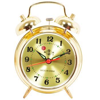 【Worth-Buy】 นาฬิกาปลุกสำหรับนอนแบบทันสมัยเล่นกระดิ่งลมแกนทองแดงตัวชี้โลหะเก่าแบบย้อนยุค