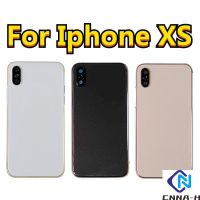 อะไหล่เปลี่ยนที่อยู่อาศัยหลัง iPhone XS กรอบตัวถังกลางแบตเตอรี่ฝาหลังชิ้นส่วนประตูหลัง