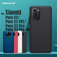 Mashi เคส Xiaomi Poco F3 Poco โปร X3 X3 NFC Nillkin ป้องกันแบบแข็งผิวเกล็ดน้ำแข็งโทรศัพท์พีซีฝาหลังป้องกันที่อยู่อาศัยสำหรับ Poco X4 Pro 5G