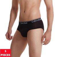 【Wrist watch】 5Pcs Letters Print Men 39;s Panties Breathable Silk Fashion Male Underpants 3D-Pouch Man Briefs Tanga ！