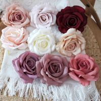 hotx【DT】 30pcs/Lot 9cm-10CM Large Artificial Silk Heads Wedding Decoration Wreath Scrapbooking Fake Flowers