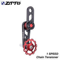 ZTTO ความเร็วเดียวโซ่จักรยาน Tensioner ขี่จักรยานปรับรอก Jockey ล้อ D Erailleur สำหรับ1ความเร็วพับจักรยานเมืองจักรยาน