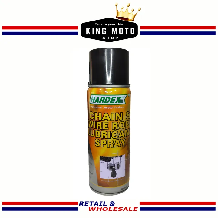 HARDEX CHAIN AND WIRE ROPE LUBRICANT SPRAY 400ml Lazada PH