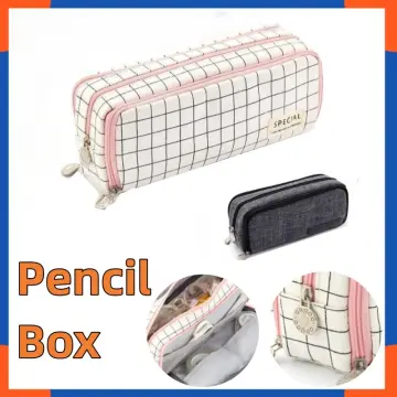 4 Pcs Clear Pencil Case Big Capacity Transparent Pen Pencil Bag