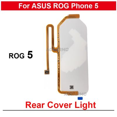 ซ่อมแซมชิ้นส่วนสำหรับแผ่นเรืองแสงฝาหลังหลัง ASUS Rog5 ROG Phone 5 ZS673KS สำหรับเปลี่ยน