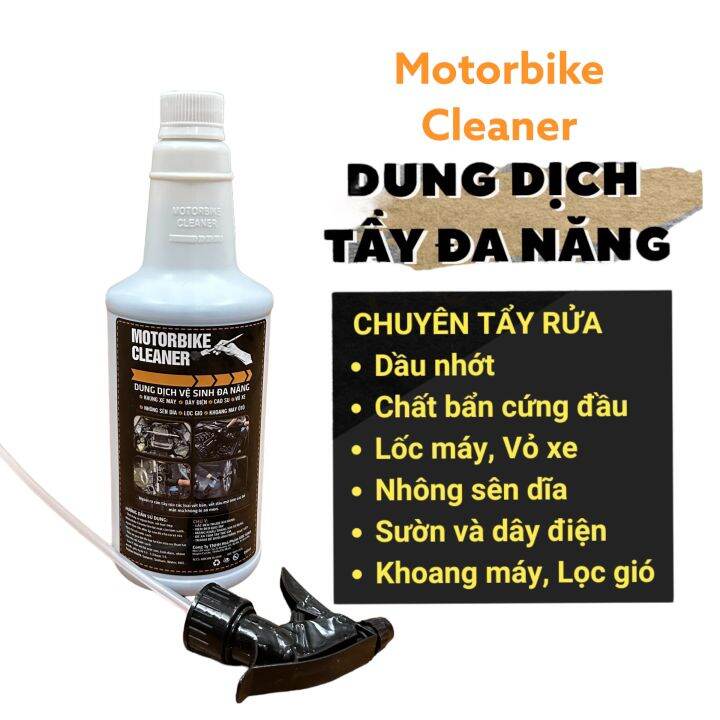 Dung Dịch Vệ Sinh Khoang Máy Ô Tô Xe Máy Làm Sạch Dầu Mỡ Cặn Bẩn Đa Năng Motorbike Cleaner 850ml 4964