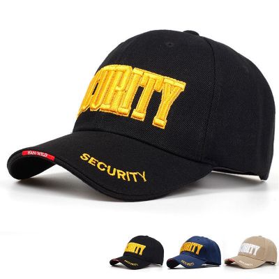 SECURITY embroidery baseball cap for women hip hop snapback caps men street cool fashion hat cotton daddy caps
