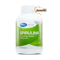 Mega We Care Spirulina 500mg เมก้า วีเเคร์ สาหร่ายสไปรูลิน่า 100แคปซูล