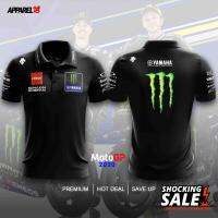 T-Shirt Polo Collar Yamaha Monster 2023 (custom Design) - Black S-5XL