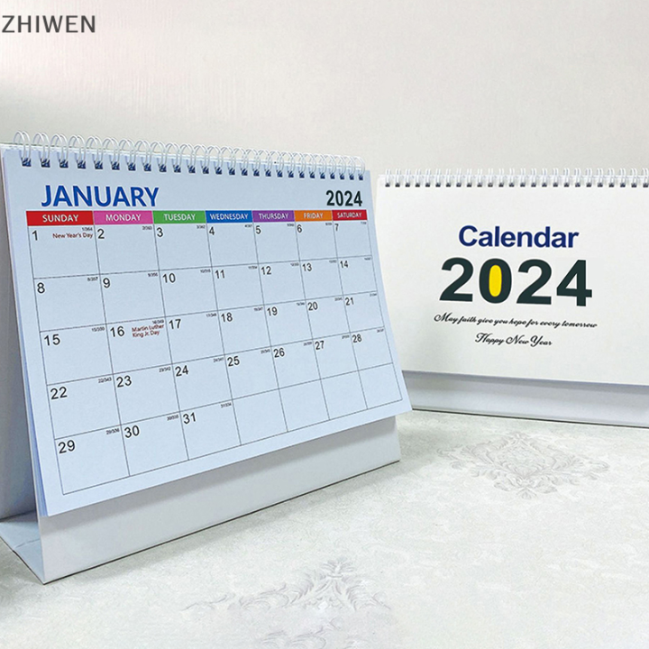 zhiwen-ปฏิทิน2024ปฏิทินแบบหยดน้ำตาได้-สติกเกอร์กระดาษวัสดุตกแต่งสมุดวางแผนงานวารสารแบบทำมือ