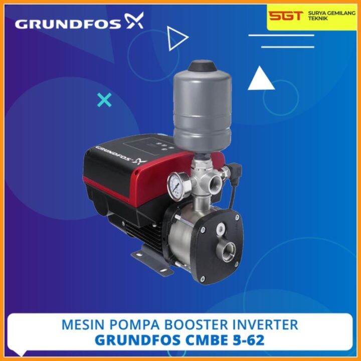 Mesin Pompa Dorong Booster Pump Grundfos CMBE 5-62 Inverter | Lazada ...