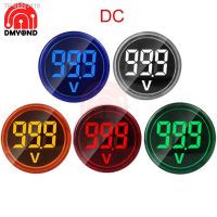 卐 22mm DIY Mini Digital Voltmeter Round DC 12V 24V 0-100V Volt Voltage Tester Meter Monitor Power LED Indicator Pilot Lamp Light