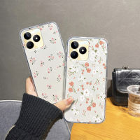 เคสRealme C51 C53 ลายดอกไม้เล็กๆน่ารักปลอกซิลิโคนอ่อนนุ่มใส Realme C51 C53 ฝาครอบโทรศัพท์