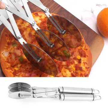 5 Wheel Pastry Cutter Stainless Pizza Slicer Multi-Round Dough