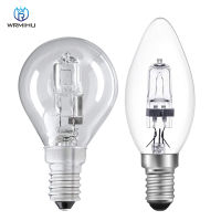 Full-spectrum dimmable E27E14 G45C35 r halogen energy saving lamp candle tip bulb bulb tungsten halogen lamp desk lamp