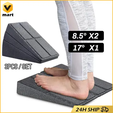 Yoga Foam Wedge Squat Wedge Ramp Non-Slip Yoga Pilates Block Slant Board  Foam Incline Slant Board Squat Wedge Block,Calf,Ankle and Foot