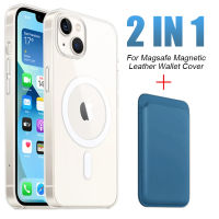 For Magsafe Magnetic Wireless Charging Case For 11 13 12 Pro Max 12 13 Mini Magnetic Card Holder Mobile wallet