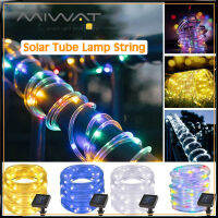 MIWAT 50 100 200 LED Lampu สวนพลังงานแสงอาทิตย์ไฟตกแต่งขับเคลื่อนเชือกหลอด String ไฟกันน้ำกลางแจ้งไฟ Fairy สำหรับบ้านต้นไม้ Garland ตกแต่งคริสต์มาส