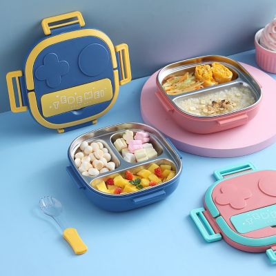 hot【cw】 Outing Tableware 304 Baby Child Student Outdoor Camping Food Bento