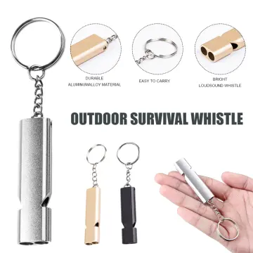 Creative Outdoors High Decibel Whistle Keychain Girl Portable Alloy