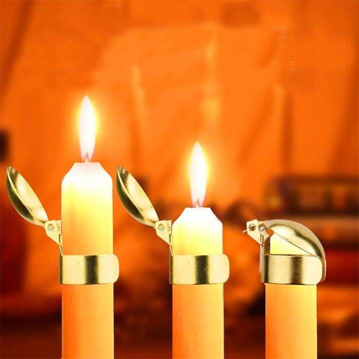 KLJDED Golden Candle Put Out Candle Flame Safety Automatic Fire