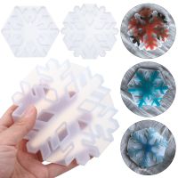 Christmas Snowflakes Flexible Silicone Mould Coaster Molds DIY Crystal Epoxy Resin Mold Christmas Tree Pendant Xmas Ornament