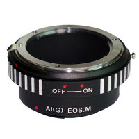 AiG-EM รูรับแสงควบคุมอะแดปเตอร์สำหรับ Nikon F Mount G AF-S เลนส์ Canon EF-M Eos M M2 M3 M5 M10 M100 M50กล้อง