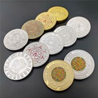 Caryfp 10pcs Different Mayan Gold Colorful Coin Calendar Prophecy Souvenirs Gifts