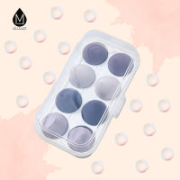 MICHESABY 8 Count Makeup Sponge Powder Puff Wet and Dry Combined Beauty Ball Foundation Beveled Beauty Blender