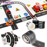 [Afei Toy Base]เทป PlayTape Black Road Black Road Tape ประกอบด้วย Street Curves Tape Toy Car Track For Kids Sticker Roll For Cars And Train Sets