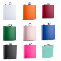 304 Stainless Steel Hip Flask of 6OZ Powder Coated Flask Food Degree