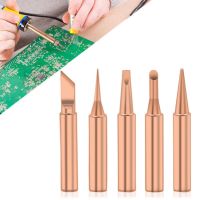 【cw】 6PCS Soldering Iron Set Electric Lead free Welding Tips Tools 900M T !