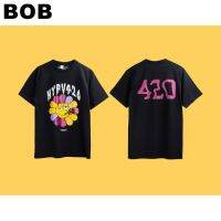 BoB-HYT05 เสื้อยืดMURA ดำ-ขาวSMLXL-3XL