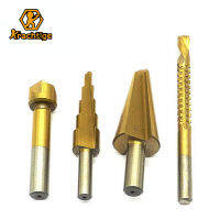 Krachtige 4ชิ้นรอบก้านไฮสปีดเลื่อยร่มดอกสว่านขั้นตอนChamfer Chamfering Countersink