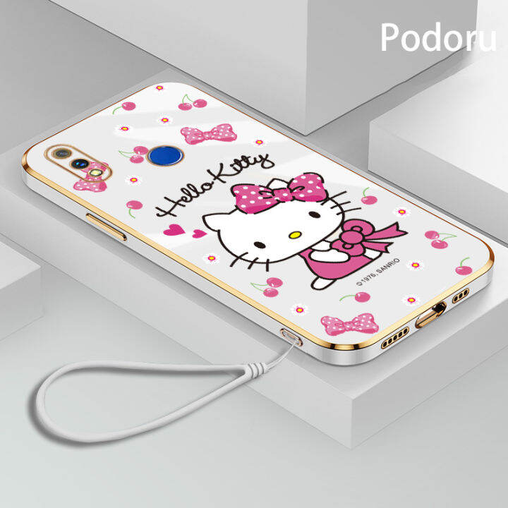 เคส-oppo-realme-3-pro-ชุบทองเรียบง่ายสุดหรูเคสโทรศัพท์-hello-kitty-เคสซิลิโคนแบบนิ่ม