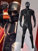 Drax ชุดคอสเพลย์สีดำสำหรับผู้ชายชุดชุดคลุมสีดำละครอเมริกันการ์ตูนประดับทั้งชุดสไตล์เดียวกัน