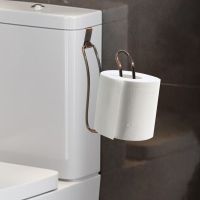 ﺴ❁☫ Metal toilet paper holder household bathroom roll paper holder toilet tissue holder free punching toilet box toilet paper holder