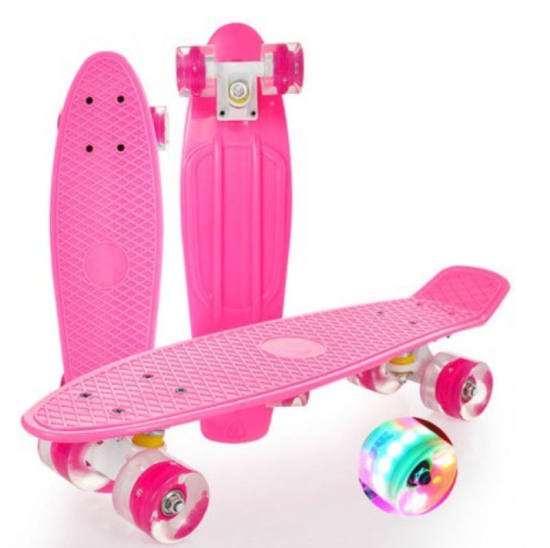 Ván trượt skateboard bánh xe có đèn led trục kim loại cao cấp cho bé kích - ảnh sản phẩm 5