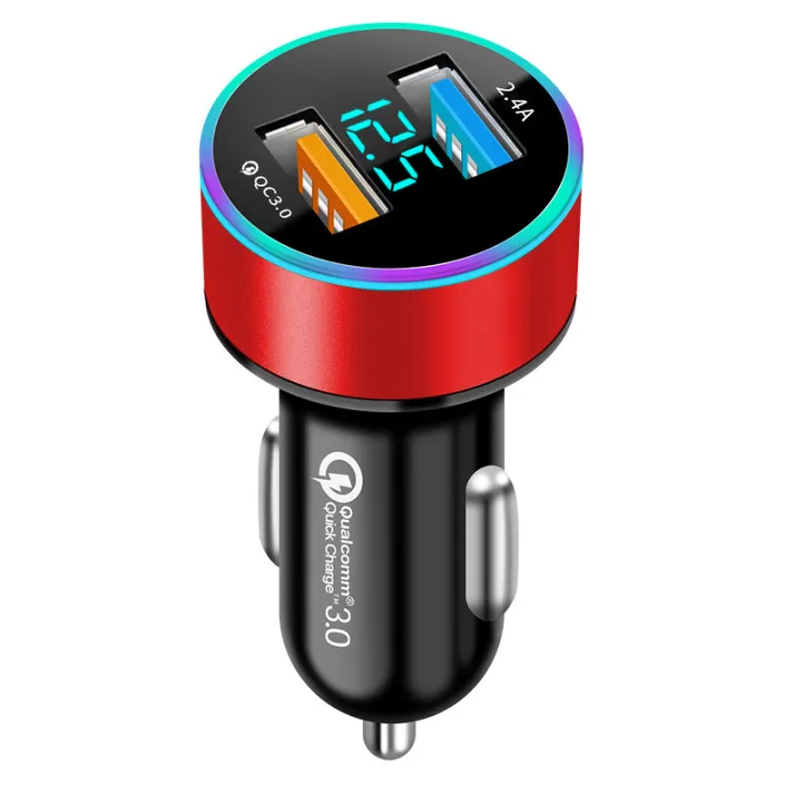 HIAM Metal Dual USB Car Charger 4.8A For Phone USB Socket Adapter Auto