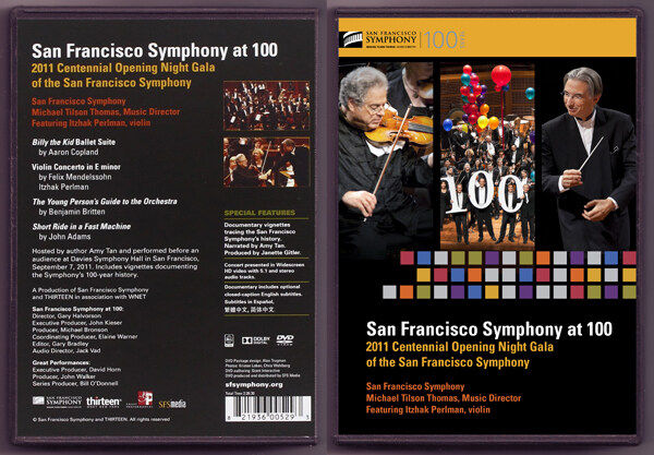 San Francisco Symphony Orchestra 100 concert Perlman Thomas (DVD)