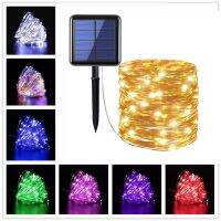 ♨○ Christmas Decoration for Garden Street 8 Modes Outdoor Solar String Fairy Lights 10M 20M LED Waterproof Solar Lamps 100/200leds