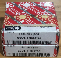 6001 THB.P63 ( 12 x 28 x 8 mm.) IBC BALL BEARING ลูกปืนเม็ดกลม รังเมคคาไลท์ = 1 ตลับ